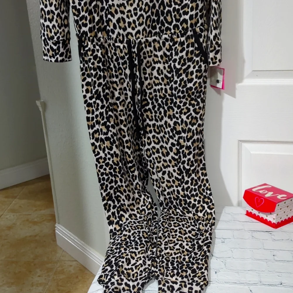 NWT KATE SPADE CHEETAH MEDIUM LOUNGING ROMPER